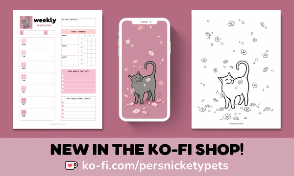 Persnickety Pets: March 2024 Ko-fi rewards