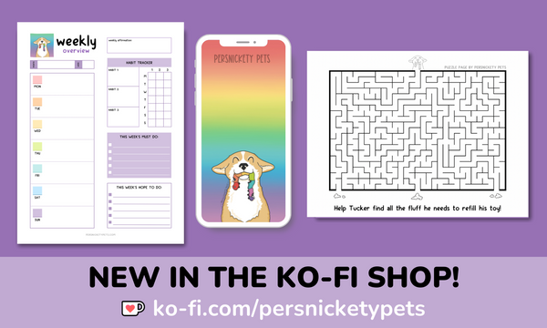 Persnickety Pets: June 2023 Ko-fi rewards