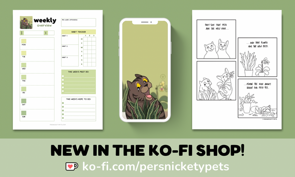 Persnickety Pets: May 2024 Ko-fi rewards