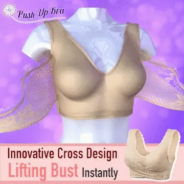 Women Sexy Push Up Bras Corset Front Cross Side Buckle Lace Bras