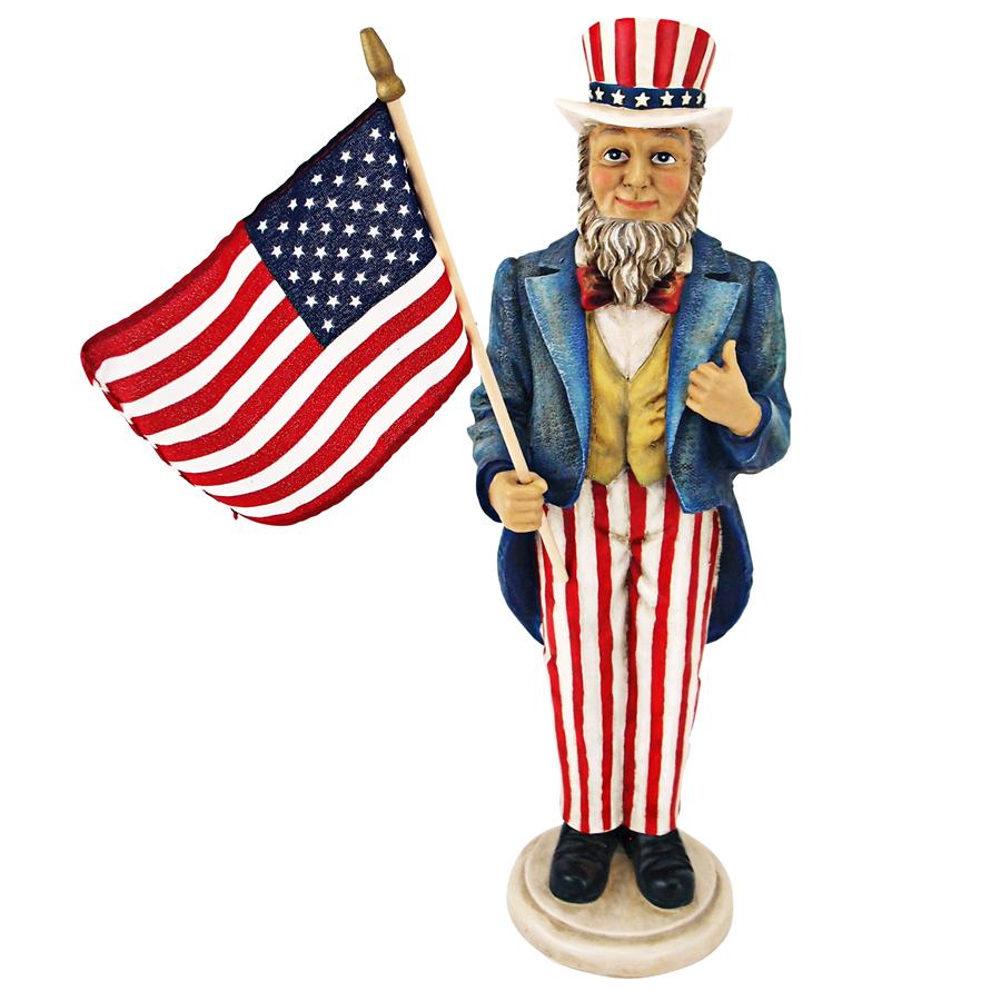 Uncle Sam Yankee Doodle Dandy Statue Franklin Mint 