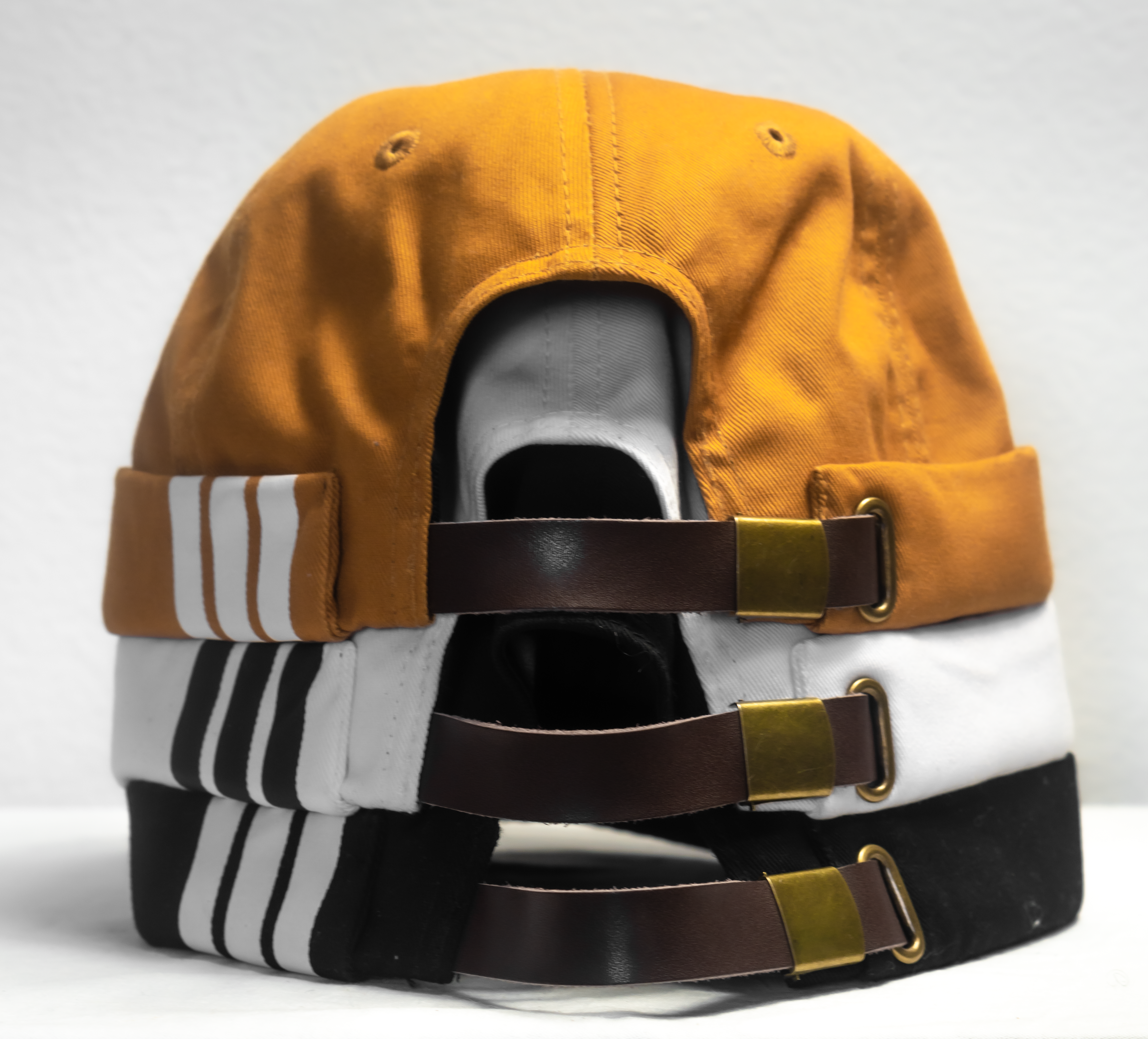 Striped Satin Lined Brimless Hats - Kings Crowning product image