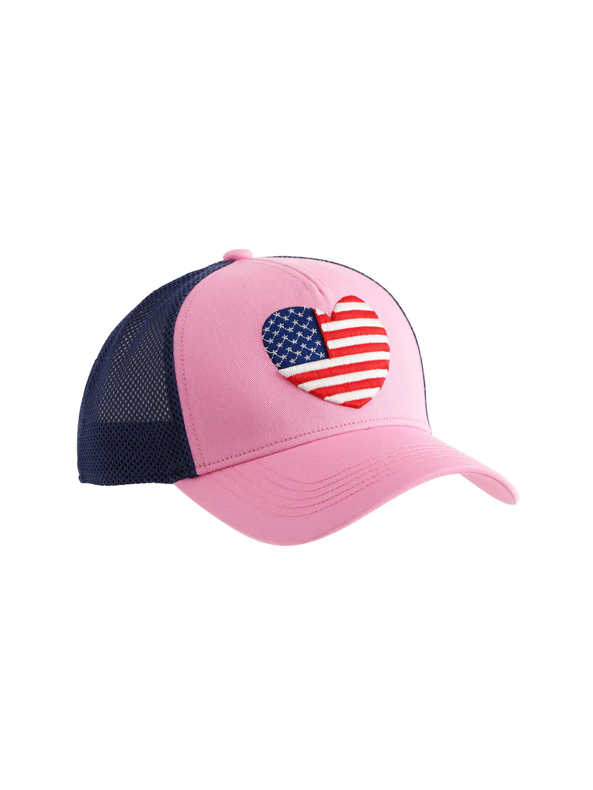 Shiraleah | Heart Flag Trucker Hat - Pink