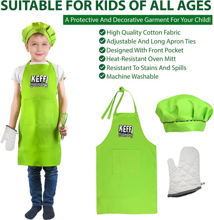 Washable Finger Painting Set with Apron for Toddlers and Kids