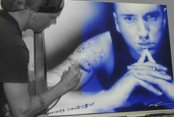Eminem portrait by kane tolle  Eminem, People art, Eminem slim shady