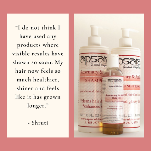 Apsara Skin Care's Hair Care Routine