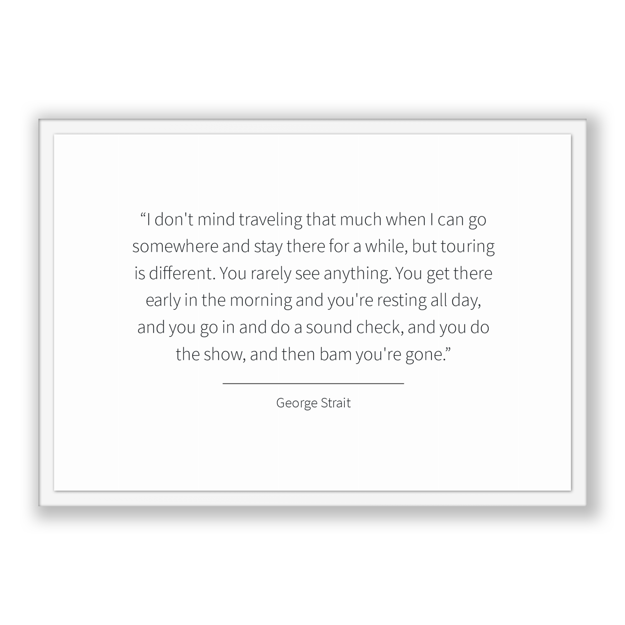 George Strait Quote George Strait Poster George Strait Print Printa