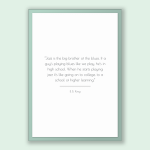 B B King Quote B B King Poster B B King Print Printable Poste