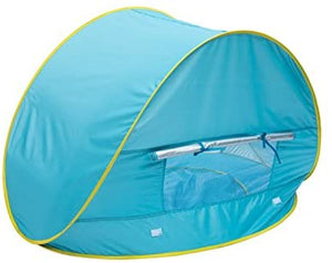 Baby Beach POP UP Tent – Light Blue Tent with Kiddie Pool and C – Playoshop