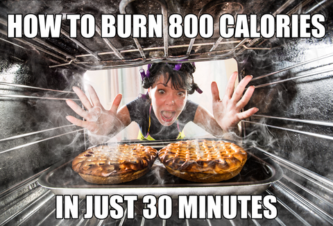 Burning Two Pies to Burn 800 Calories