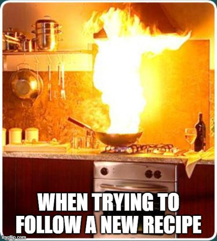 Trying to Follow a New Recipe Meme