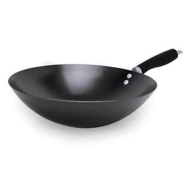 Ecolution Hong Kong Chopstick House Non-Stick Wok, Black, 14