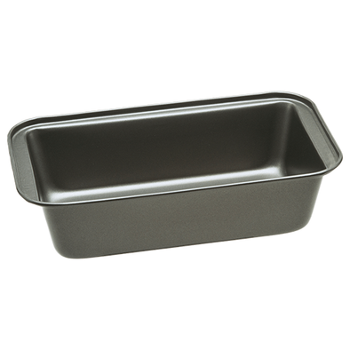 Elbee Home Premium Meatloaf Pan with Easy Removal Perforated Tray 9 Inch  Durable Carbon Steel
