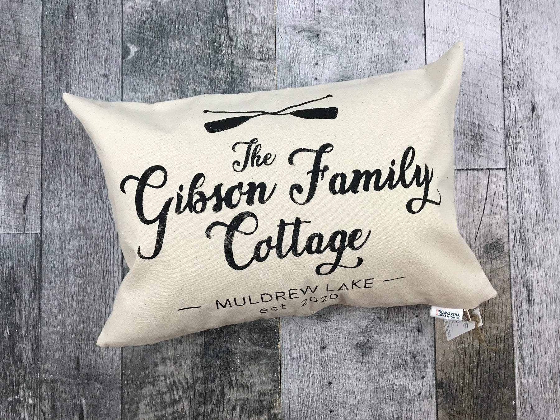 Buttercup Floral Family Name Pillow