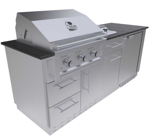 SunStone CABANA 10'-8 ADA Compliant Grill/Burner & Double Sink Island —  Marvellesures