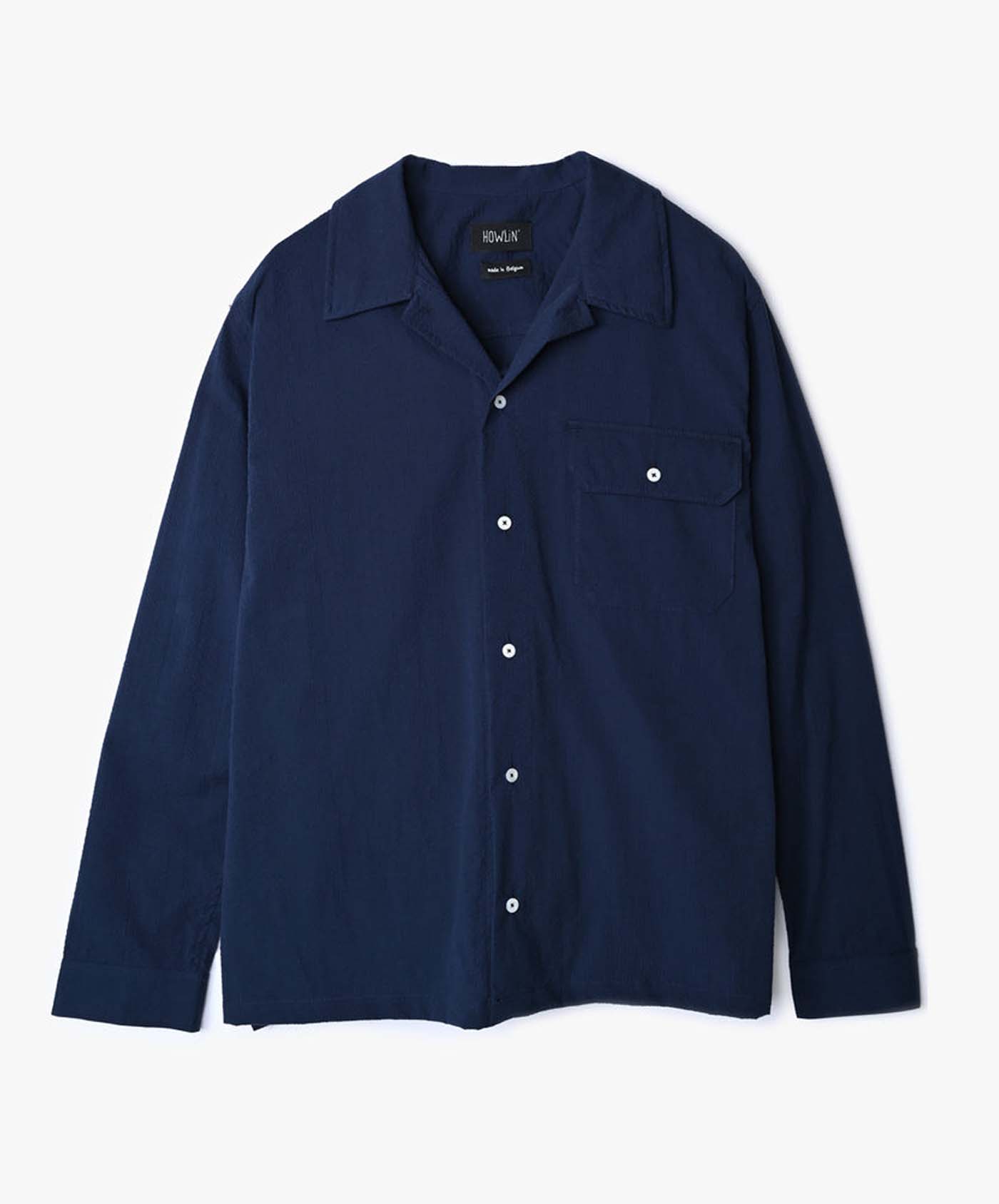 Howlin' Crystal Flakes Shirt - Seersucker Navy SS23