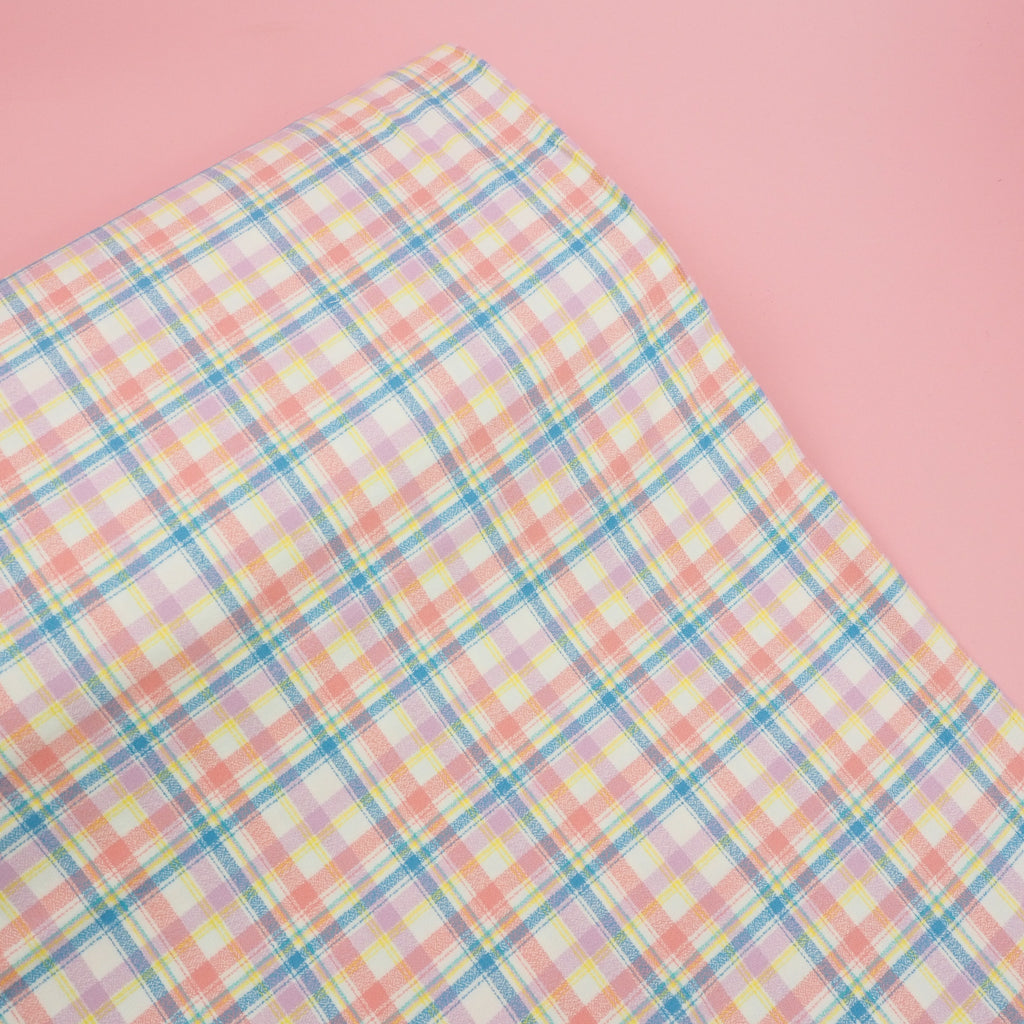 gridded flannel fabric