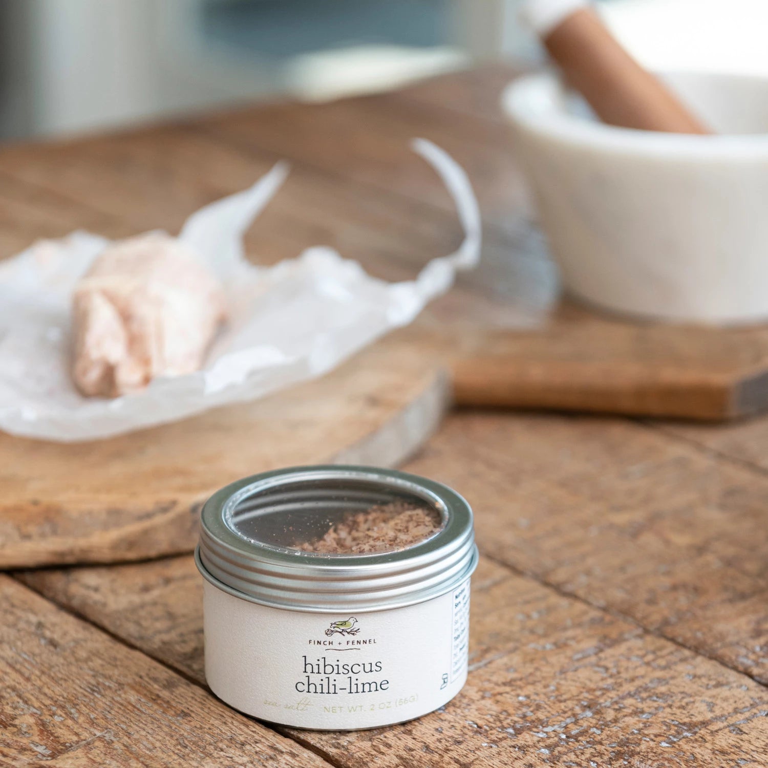 Finch + Fennel Hibiscus Chili-Lime Sea Salt, 2oz