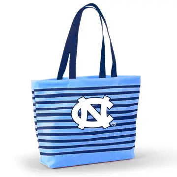 UNC Logo Wavy Striped Tote