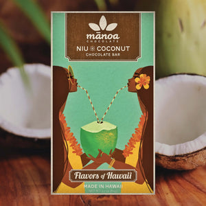 Manoa Chocolate Niu Coconut Bar Mini - Nā Mea Hawaiʻi
