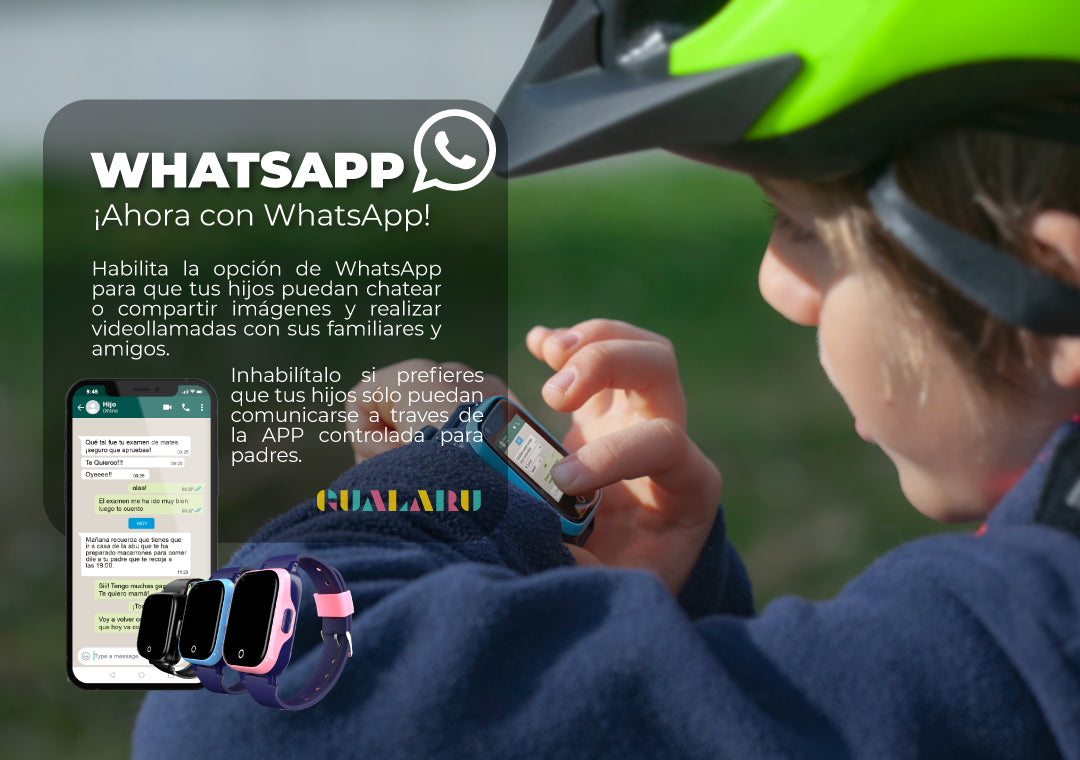 Reloj inteligente 4G para niños con GPS, Llamadas y Chat – Gualaru