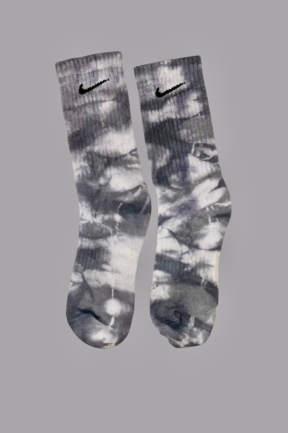 black tie dye nike socks