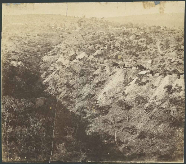 Gold mines on Central Hawkins Hill, Hill End, New South Wales, ca. 1872 https://nla.gov.au:443/tarkine/nla.obj-147998081