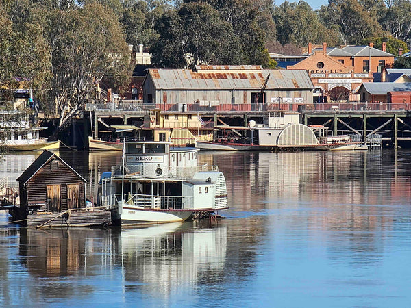 Paddle Steamers on the Murray River at Echuca Port Victoria Moama Kieran Wicks Historical Boats