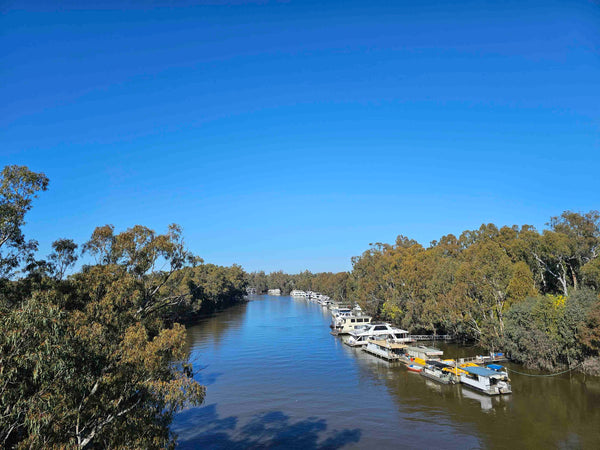 House boats and Paddle Steamers on the Murray River at Echuca Port Victoria Moama Kieran Wicks Historical Boats