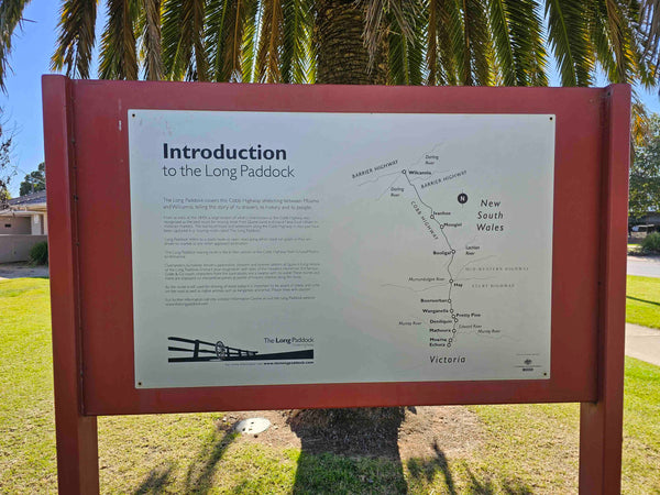 The Long Paddock Information Sign Moama NSW