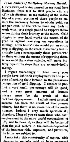 To the Editors of the Sydney Morning Herald. (1851, May 28). The Sydney Morning Herald (NSW : 1842 - 1954), p. 2. Retrieved July 20, 2021, from http://nla.gov.au/nla.news-article12927449