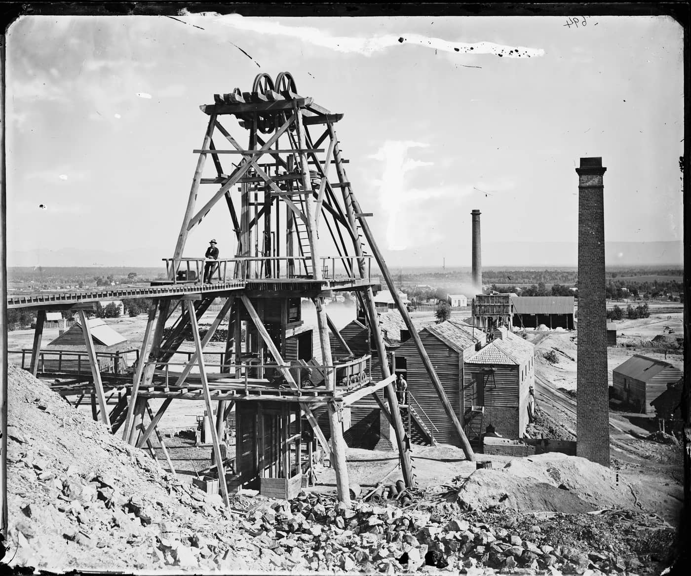 Goldmine, Bendigo - Mitchell Library, State Library of New South Wales – The Holterman Collection c1870-1875