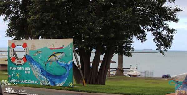 I AM PORTLAND SIGN - PORTLAND FORESHORE PARK VICTORIA AUSTRALIA