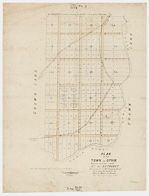 MAP OF OPHIR 1851 - SLNSW