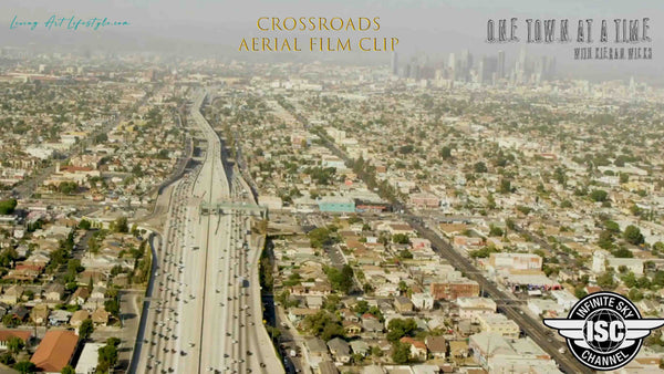 Crossroads by Kieran Wicks - Aerial Film Clip - Aerial perspective of Californian Highway system in LA