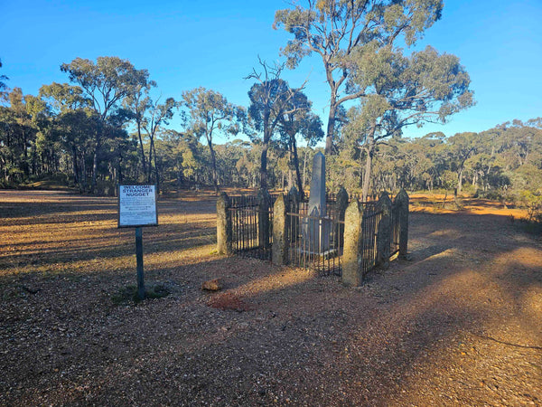 Moliagul Victoria birth place of John Flynn Founder of Royal Flying Doctor Service and ite of the "Welcome Stranger" World's largest Gold Nugget ever discovered.  Monument