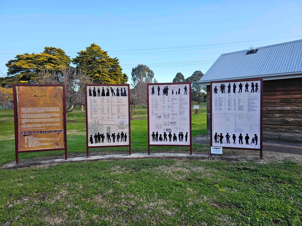 Moonambel Victoria Gold Fields Town Historical Gaol House Police Station Historical  Information signs