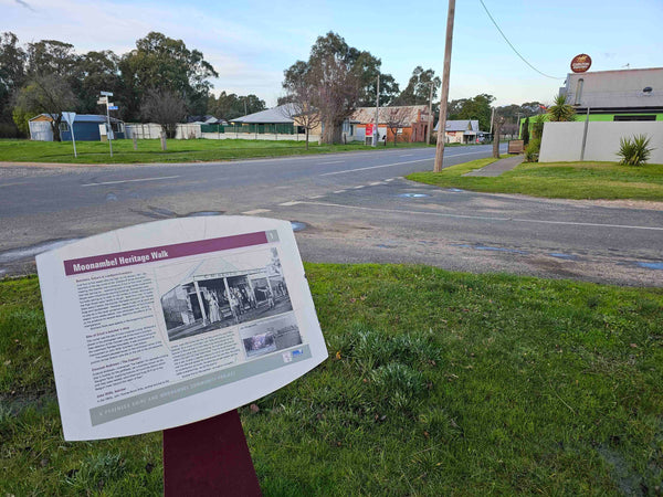 Moonambel Victoria Gold Fields Town Historical Information sign