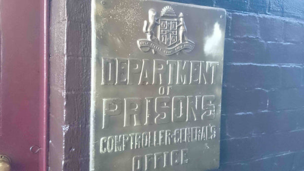 OLD DUBBO GAOL - CENTRAL WEST NSW Department of Prisons Plaque