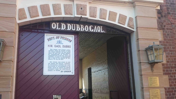 OLD DUBBO GAOL - CENTRAL WEST NSW Front Gates and Information Sign