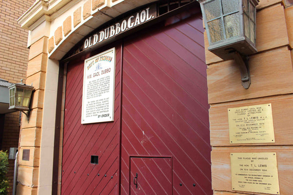 OLD DUBBO GAOL - CENTRAL WEST NSW Front Gates and Information Sign