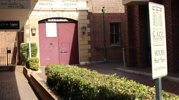 OLD DUBBO GAOL - CENTRAL WEST NSW Front Gates and Information Sign