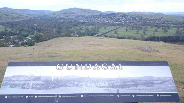 Panorama view of Gundagai, south west slopes NSW