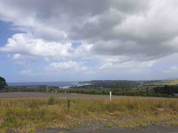 Panoramic view of Kiama from the north looking south. 