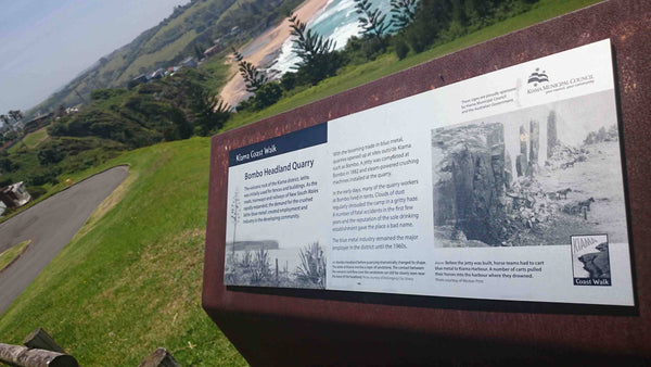 Kiama South Coast NSW Historical Quarry information sign