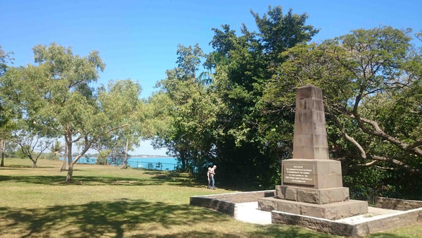First Flight From England to Australia Memorial Obelisk Statue in Darwin Northern Territory