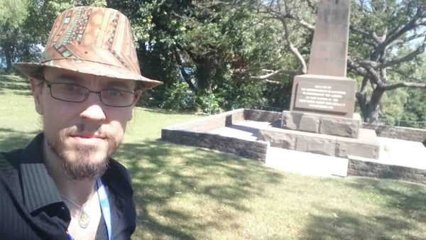 First Flight From England to Australia Memorial Obelisk Statue in Darwin Northern Territory