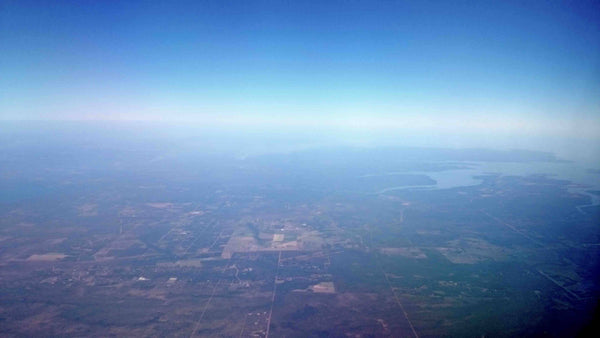 Aerial view of Darwin and Coastline Northern Territory Australia