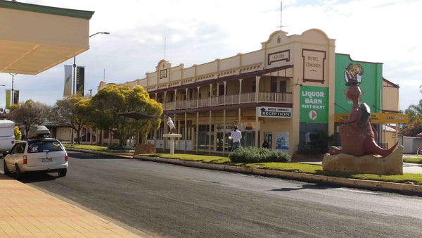 Charleville South West Queensland Matilda Kangaroo Statue Hotel Corones