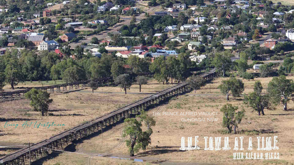 THE PRINCE ALFRED VIADUCT - GUNDAGAI, SOUTH WEST SLOPES NSW